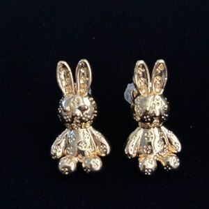 Stainless steel cute rabbit earrings